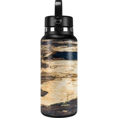 Blue Resin Wood Hydro Flask 32oz Wide Mouth Skin